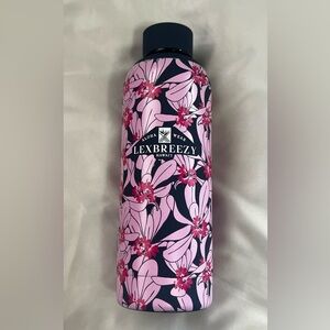 LexBreezy Hawaii Floral Glass Water Bottle, BNIB